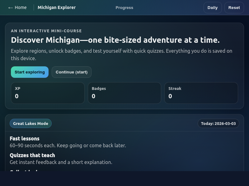 Interactive Michigan preview