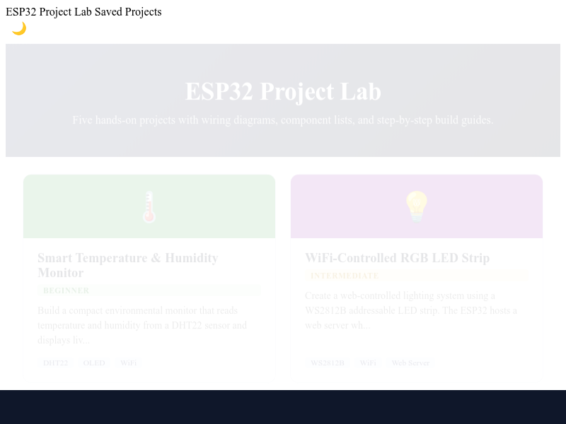 ESP 32 project ideas preview