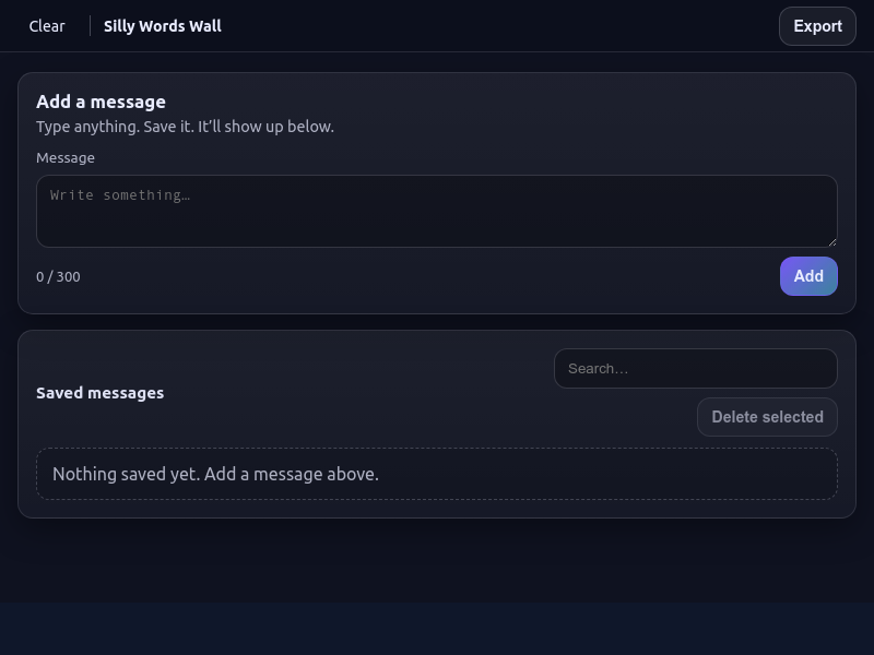 Silly Words Wall preview